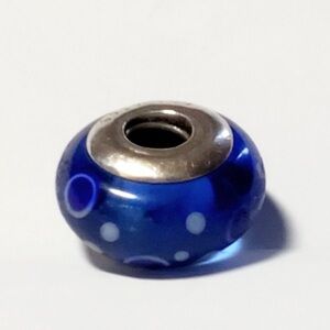 Pandora Charms - Blue Bubble Charm - Two Available